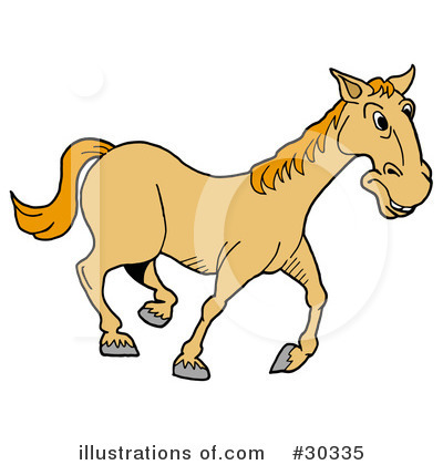 Horse Clipart #30335 by LaffToon