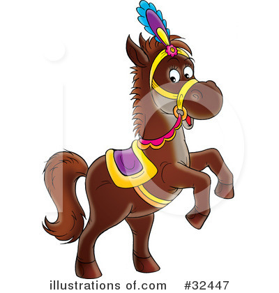Royalty-Free (RF) Horse Clipart Illustration by Alex Bannykh - Stock Sample #32447