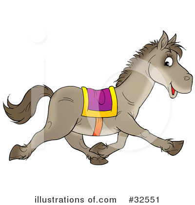 Royalty-Free (RF) Horse Clipart Illustration by Alex Bannykh - Stock Sample #32551