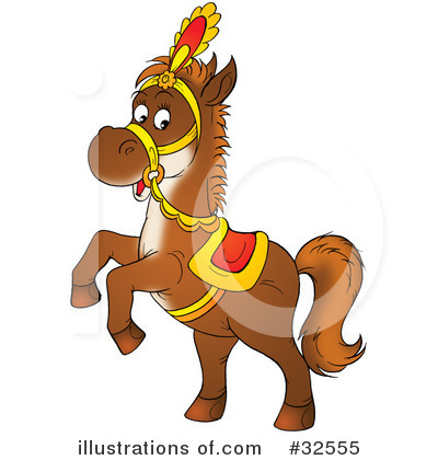Royalty-Free (RF) Horse Clipart Illustration by Alex Bannykh - Stock Sample #32555