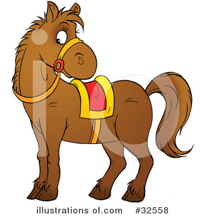 Royalty-Free (RF) Horse Clipart Illustration by Alex Bannykh - Stock Sample #32558