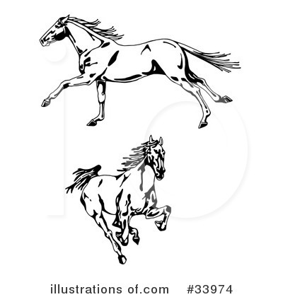 Royalty-Free (RF) Horse Clipart Illustration by C Charley-Franzwa - Stock Sample #33974