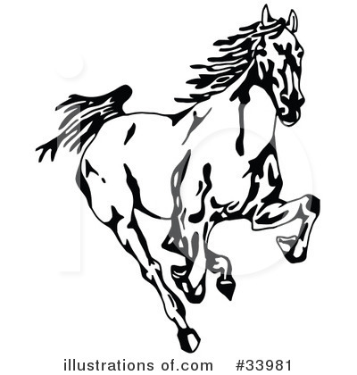 Royalty-Free (RF) Horse Clipart Illustration by C Charley-Franzwa - Stock Sample #33981