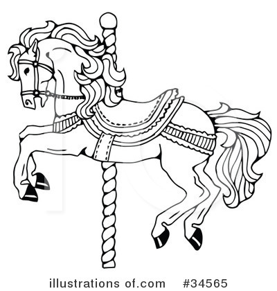 Royalty-Free (RF) Horse Clipart Illustration by C Charley-Franzwa - Stock Sample #34565
