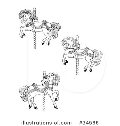 Royalty-Free (RF) Horse Clipart Illustration by C Charley-Franzwa - Stock Sample #34566