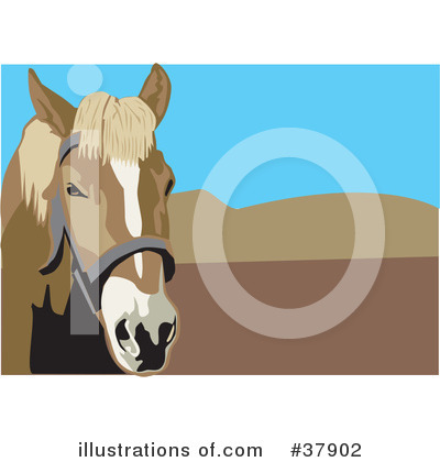 Royalty-Free (RF) Horse Clipart Illustration by David Rey - Stock Sample #37902