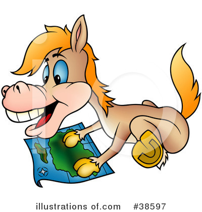 Royalty-Free (RF) Horse Clipart Illustration by dero - Stock Sample #38597