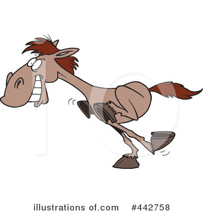 Royalty-Free (RF) Horse Clipart Illustration by toonaday - Stock Sample #442758