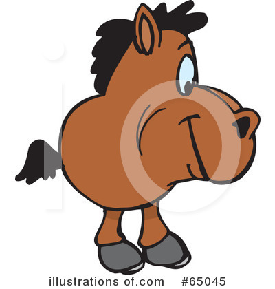 Royalty-Free (RF) Horse Clipart Illustration by Dennis Holmes Designs - Stock Sample #65045