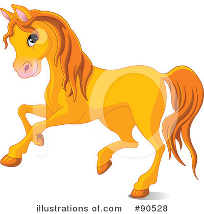 Royalty-Free (RF) Horse Clipart Illustration by Pushkin - Stock Sample #90528