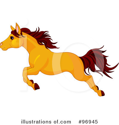 Royalty-Free (RF) Horse Clipart Illustration by Pushkin - Stock Sample #96945