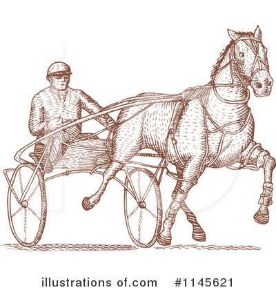 Royalty-Free (RF) Horse Race Clipart Illustration by patrimonio - Stock Sample #1145621