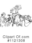 Horse Rider Clipart #1121308 by Prawny Vintage
