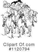 Horseback Clipart #1120794 by Prawny Vintage