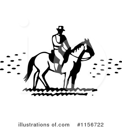 Royalty-Free (RF) Horseback Clipart Illustration by BestVector - Stock Sample #1156722
