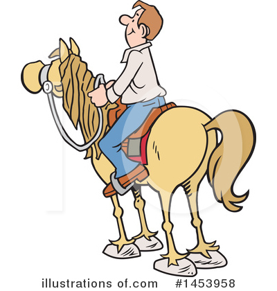Royalty-Free (RF) Horseback Clipart Illustration by Johnny Sajem - Stock Sample #1453958