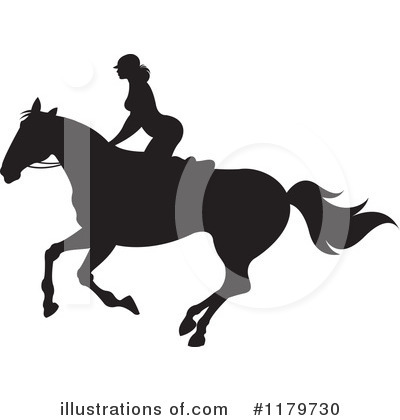 Royalty-Free (RF) Horseback Riding Clipart Illustration by Lal Perera - Stock Sample #1179730