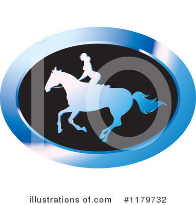 Royalty-Free (RF) Horseback Riding Clipart Illustration by Lal Perera - Stock Sample #1179732