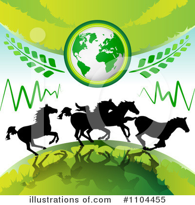 Royalty-Free (RF) Horses Clipart Illustration by merlinul - Stock Sample #1104455