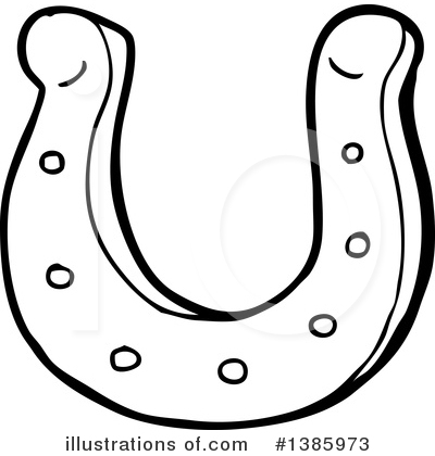 Royalty-Free (RF) Horseshoe Clipart Illustration by lineartestpilot - Stock Sample #1385973