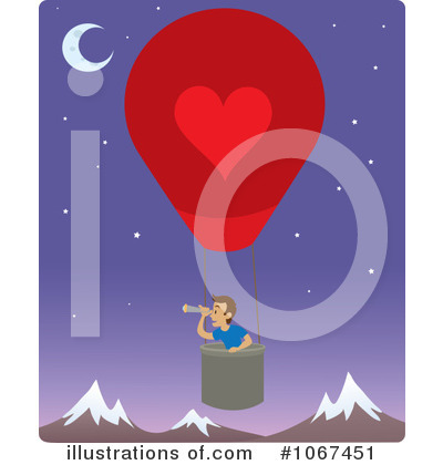 Royalty-Free (RF) Hot Air Balloon Clipart Illustration by Rosie Piter - Stock Sample #1067451