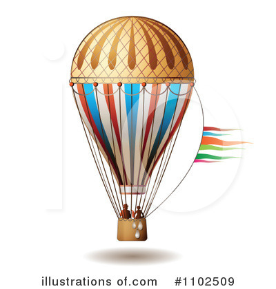 Royalty-Free (RF) Hot Air Balloon Clipart Illustration by merlinul - Stock Sample #1102509