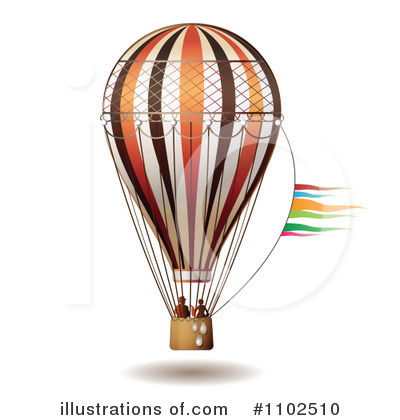 Royalty-Free (RF) Hot Air Balloon Clipart Illustration by merlinul - Stock Sample #1102510