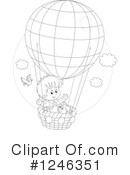 Hot Air Balloon Clipart #1246351 by Alex Bannykh