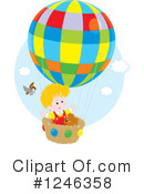 Hot Air Balloon Clipart #1246358 by Alex Bannykh