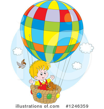 Air Balloon Clipart #1246359 by Alex Bannykh