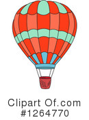 Hot Air Balloon Clipart #1264770 by Vector Tradition SM