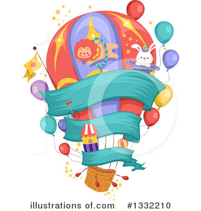 Royalty-Free (RF) Hot Air Balloon Clipart Illustration by BNP Design Studio - Stock Sample #1332210