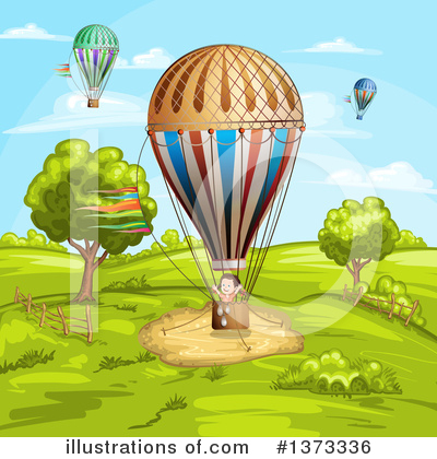 Royalty-Free (RF) Hot Air Balloon Clipart Illustration by merlinul - Stock Sample #1373336