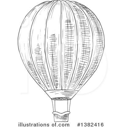 Royalty-Free (RF) Hot Air Balloon Clipart Illustration by Vector Tradition SM - Stock Sample #1382416