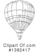 Hot Air Balloon Clipart #1382417 by Vector Tradition SM