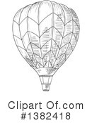 Hot Air Balloon Clipart #1382418 by Vector Tradition SM