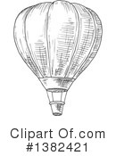 Hot Air Balloon Clipart #1382421 by Vector Tradition SM