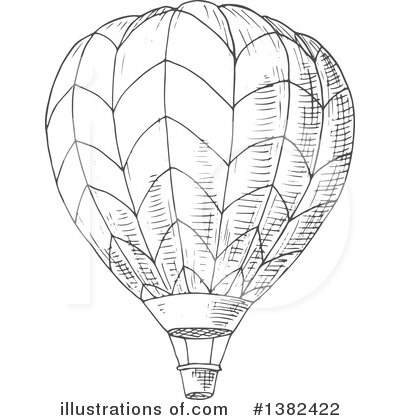 Royalty-Free (RF) Hot Air Balloon Clipart Illustration by Vector Tradition SM - Stock Sample #1382422