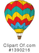 Hot Air Balloon Clipart #1390216 by Vector Tradition SM