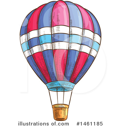 Royalty-Free (RF) Hot Air Balloon Clipart Illustration by Vector Tradition SM - Stock Sample #1461185