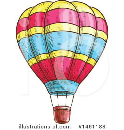 Royalty-Free (RF) Hot Air Balloon Clipart Illustration by Vector Tradition SM - Stock Sample #1461188