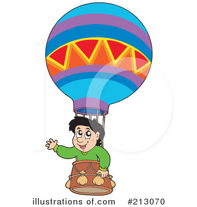 Royalty-Free (RF) Hot Air Balloon Clipart Illustration by visekart - Stock Sample #213070