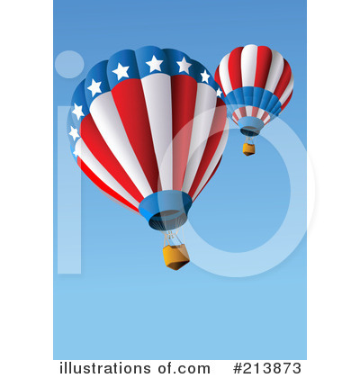 Royalty-Free (RF) Hot Air Balloon Clipart Illustration by Pushkin - Stock Sample #213873
