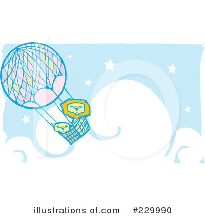 Royalty-Free (RF) Hot Air Balloon Clipart Illustration by xunantunich - Stock Sample #229990
