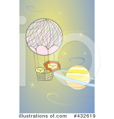 Royalty-Free (RF) Hot Air Balloon Clipart Illustration by xunantunich - Stock Sample #432619
