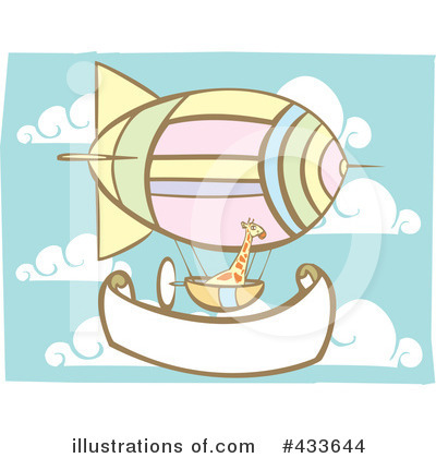 Royalty-Free (RF) Hot Air Balloon Clipart Illustration by xunantunich - Stock Sample #433644