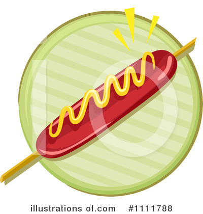Royalty-Free (RF) Hot Dog Clipart Illustration by BNP Design Studio - Stock Sample #1111788
