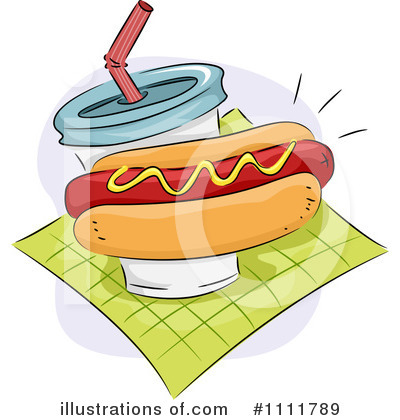 Royalty-Free (RF) Hot Dog Clipart Illustration by BNP Design Studio - Stock Sample #1111789