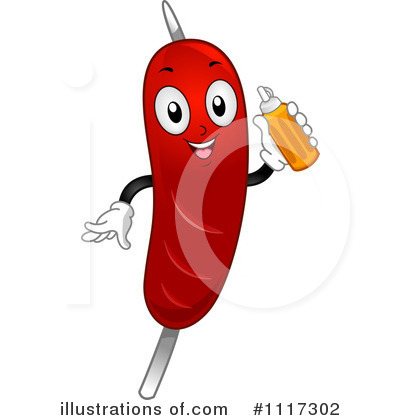 Royalty-Free (RF) Hot Dog Clipart Illustration by BNP Design Studio - Stock Sample #1117302