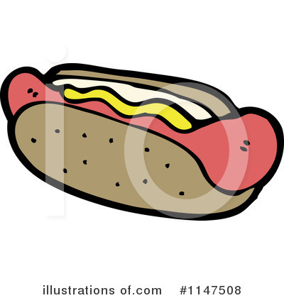 Royalty-Free (RF) Hot Dog Clipart Illustration by lineartestpilot - Stock Sample #1147508